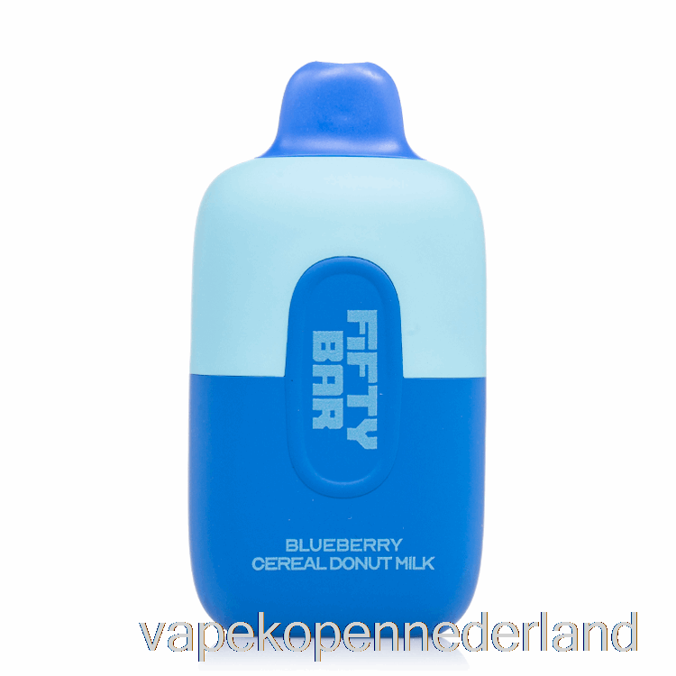 Vape Nederland Vijftig Bar 6500 Wegwerp Donutmelk Met Bosbessengranen